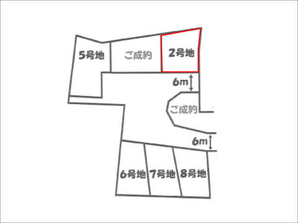 伏見区桃山町泰長老に新築一戸建て（２号地／他に５、６、７、８号地も未契約）