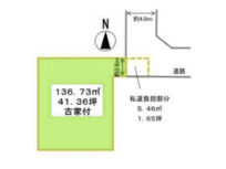 高槻市大塚町の売土地(敷地図)