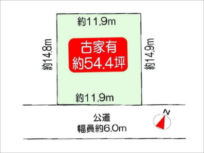 高槻市大和の売土地(敷地図)