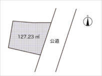 枚方市走谷の売土地(敷地図)