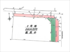 高槻市下田部町の売土地(敷地図)