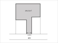 伏見区深草西浦町の売土地(敷地図)
