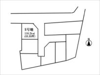 枚方市招提中町の売土地(10区画の分譲地の5号地)