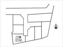 枚方市招提中町の売土地(10区画の分譲地の7号地)