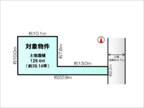 高槻市城南町の売土地(高槻市駅まで徒歩16分)